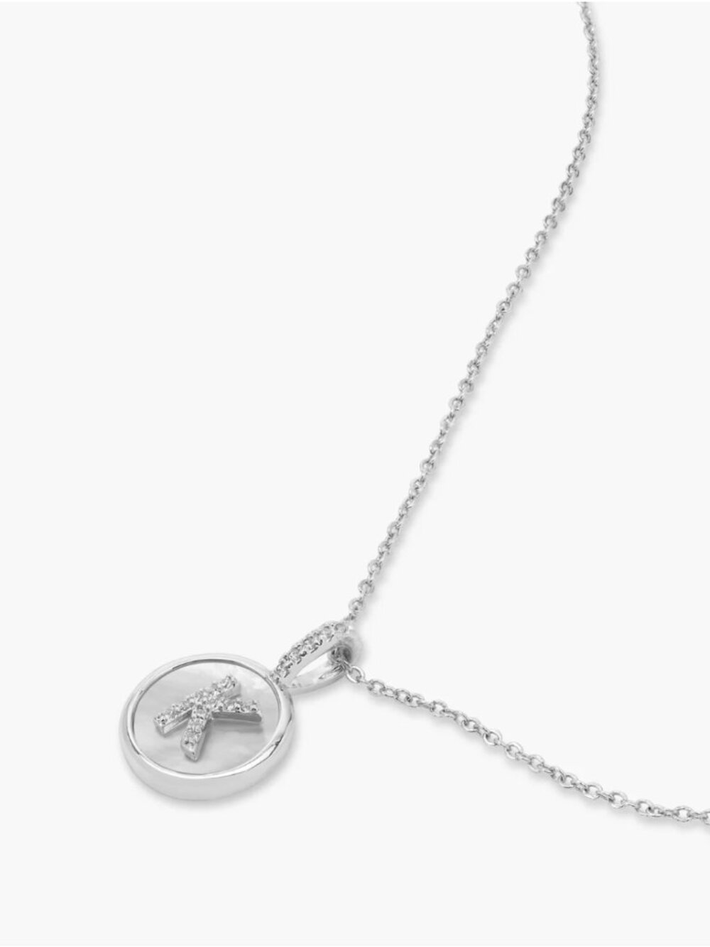 Melinda Maria Love Letters K Medallion Necklace - Picture 8 of 10